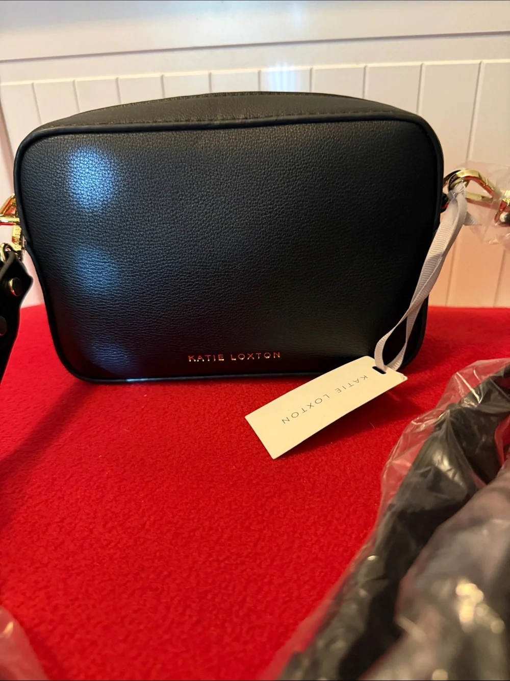 Katie Loxton Avery Small Crossbody Bag Vegan Leather Black